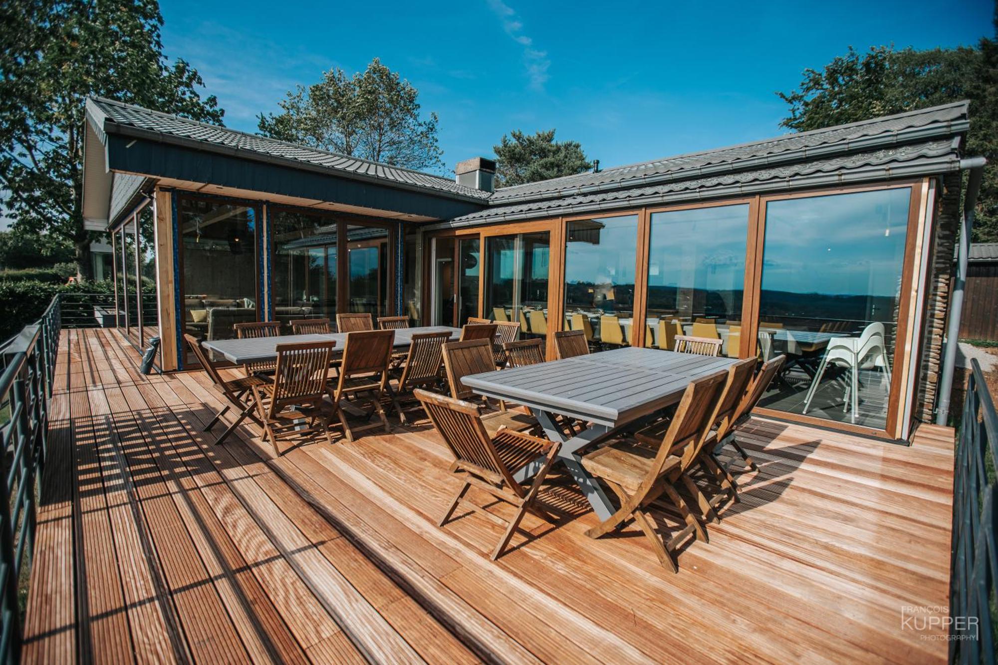 Villa Le Noir Flohay 30 Pers - Malmedy, Vue, Wellness Esterno foto