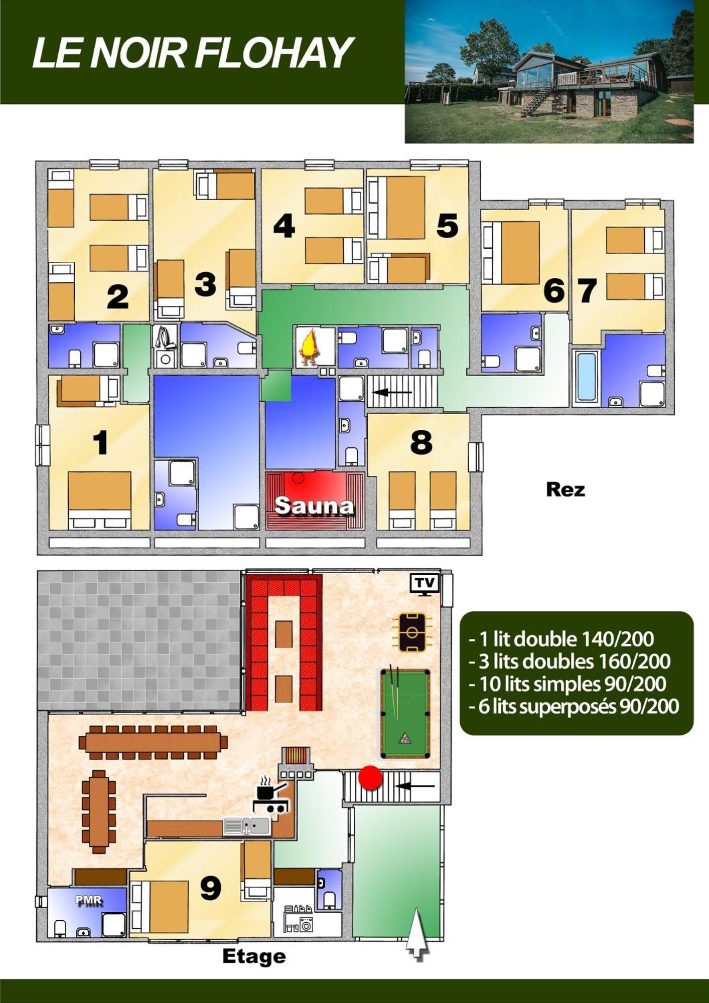 Villa Le Noir Flohay 30 Pers - Malmedy, Vue, Wellness Esterno foto