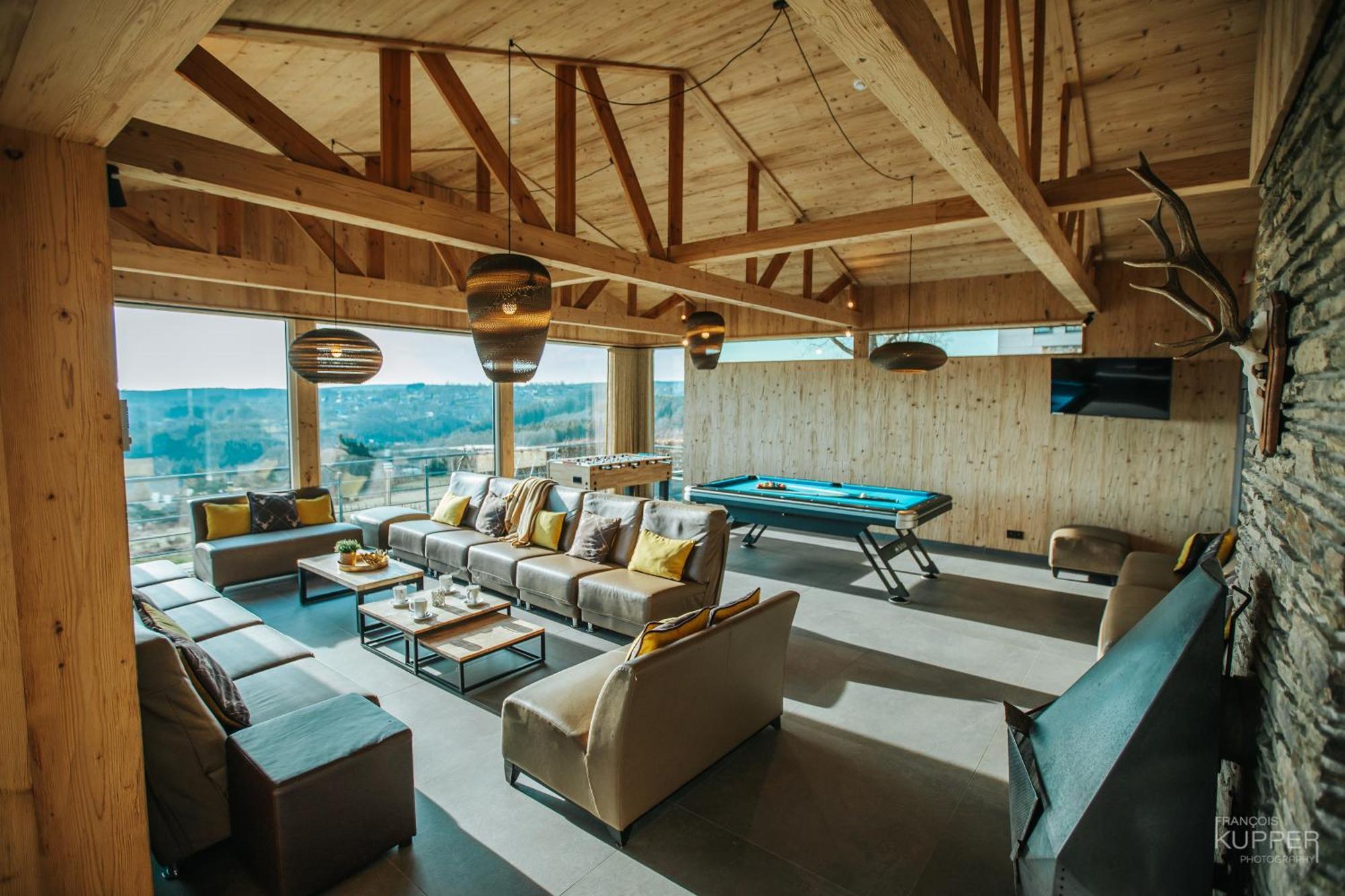 Villa Le Noir Flohay 30 Pers - Malmedy, Vue, Wellness Esterno foto