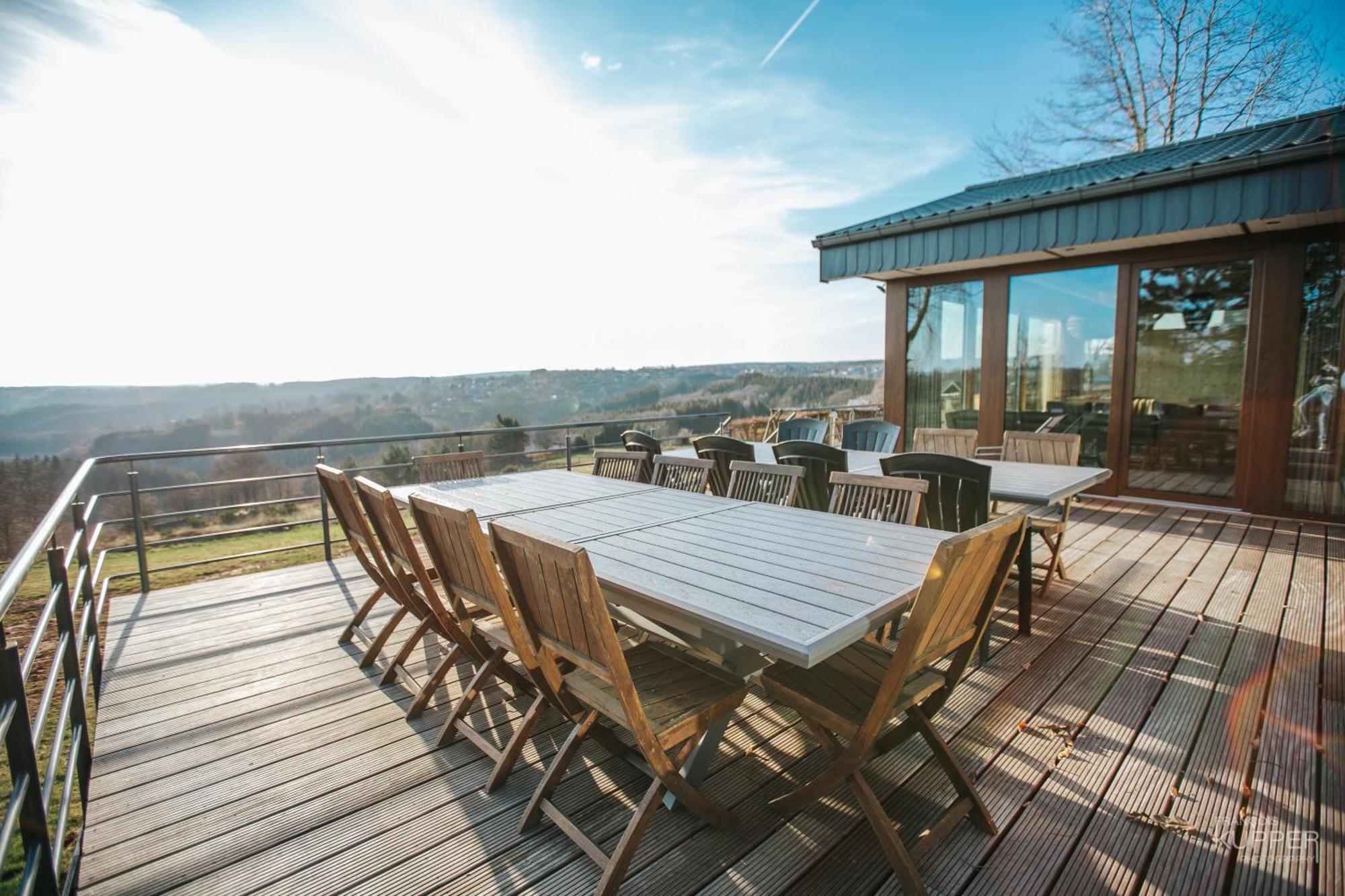 Villa Le Noir Flohay 30 Pers - Malmedy, Vue, Wellness Esterno foto